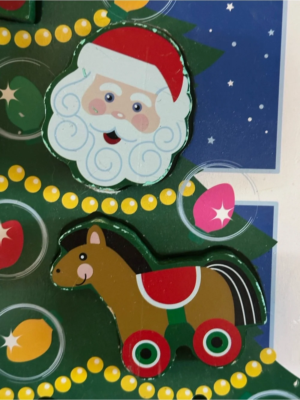 Melissa & Doug Wooden Chunky Christmas Holiday Tree Puzzle